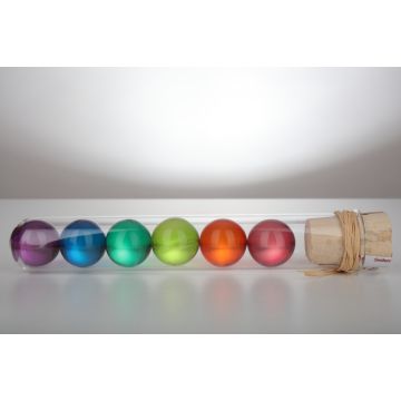  Badeperlen  im Reagenzglas